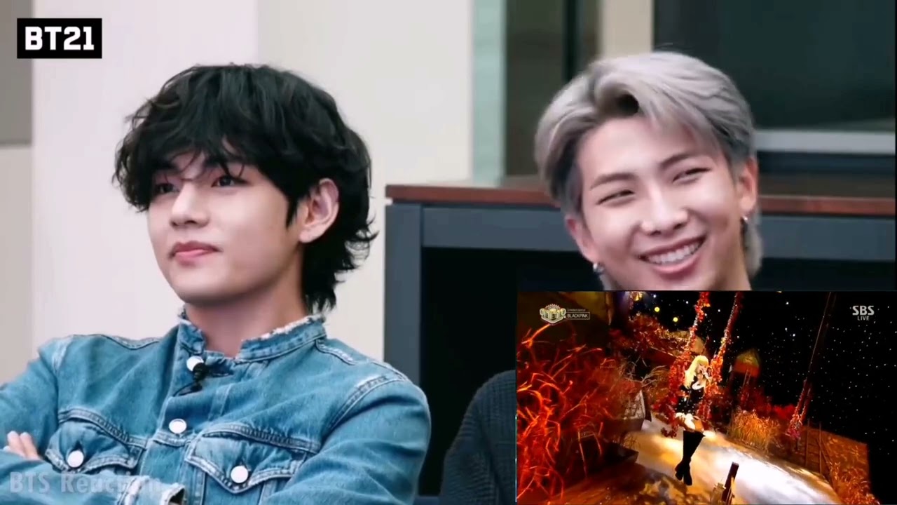 bts reaction to Blackpink_'STAY' 1106 SBS lnkigayo