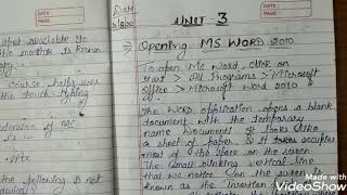 Class 9th | Unit 3 : Word Processing (Part 2)