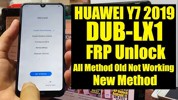 Huawei y7 2019 FRP Bypass Test Point | huawei dub-lx1 Google Account Bypass 2022