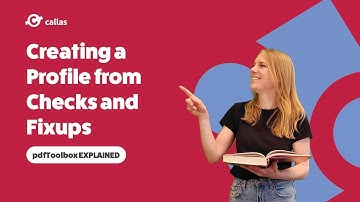 Creating a profile from checks and fixups