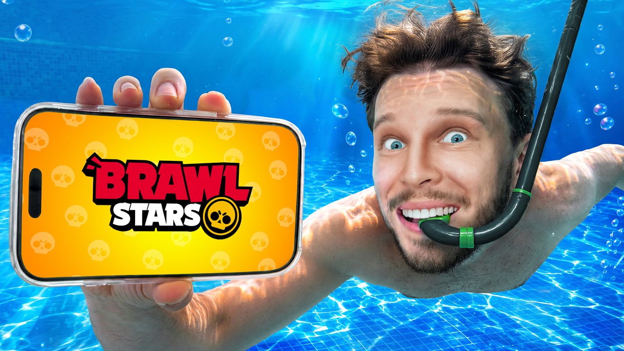 J'ai Tenté de Jouer a Brawl Stars sous l'eau !