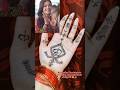 Rashmika bridal mehndi design front hand 👌 || rashmika trending mehndi design #mehndi #shorts #holi