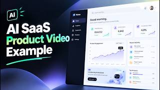 AI SaaS Product Video Example | Motion Graphics &  UI Animation