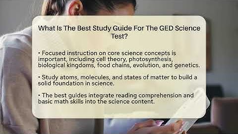 What Is The Best Study Guide For The GED Science Test? - Learn As An Adult