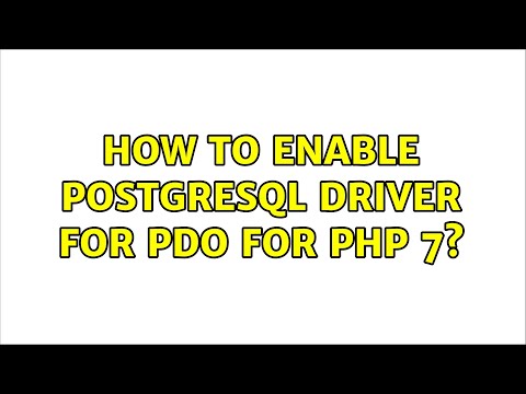 Ubuntu: How to enable PostgreSQL driver for PDO for php 7?