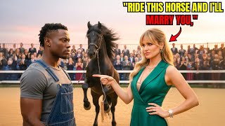 "Ride This Horse and I’ll Marry You," CEO Mocked the Black Janitor—His Real Secret Left the CEO...