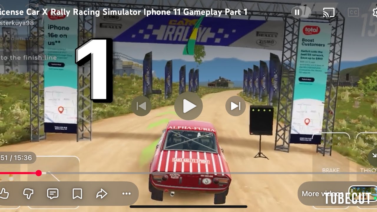 First Iphone Rally Game E License Car X Rally Racing Simulator Iphone 11 Gameplay Part 1 - YouTube