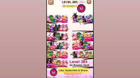 #bird #sort 2 #color #puzzle #level 384 #birdsort #colour #gaming #viral #trending #shorts #solution