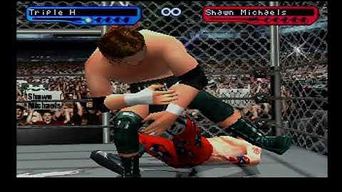 Triple H vs Shawn Michaels (HIAC) - WWF Smackdown 2 (PS1)
