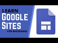 How to Use Google Sites 2020 - Tutorial for Beginners