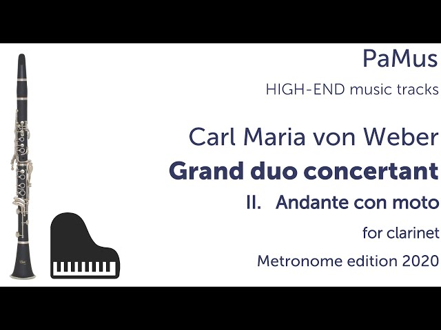 Weber - Grand duo concertant pour clarinette & piano: 2e mvt  : R.Sévère / F.Neuburger