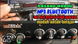 CARA PASANG MODUL MP3 BLUETOOTH DI AKTIF SPEAKER#bluetooth