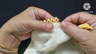 600-Shuttle105,How to make & attach the shuttle lace simultaneously (Hindi/ Urdu/English)