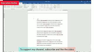 How to indent first line paragraph using microsoft word 2016| ms word 2016 first line indent
