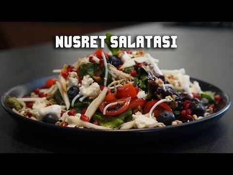 14,5 TL&rsquo;ye Nusret Salatası Yaptık l Tulum Peynirli Salata