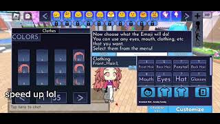 How to make a custom emoji in gacha online [ROBLOX] no thumbnail btw lol screenshot 5