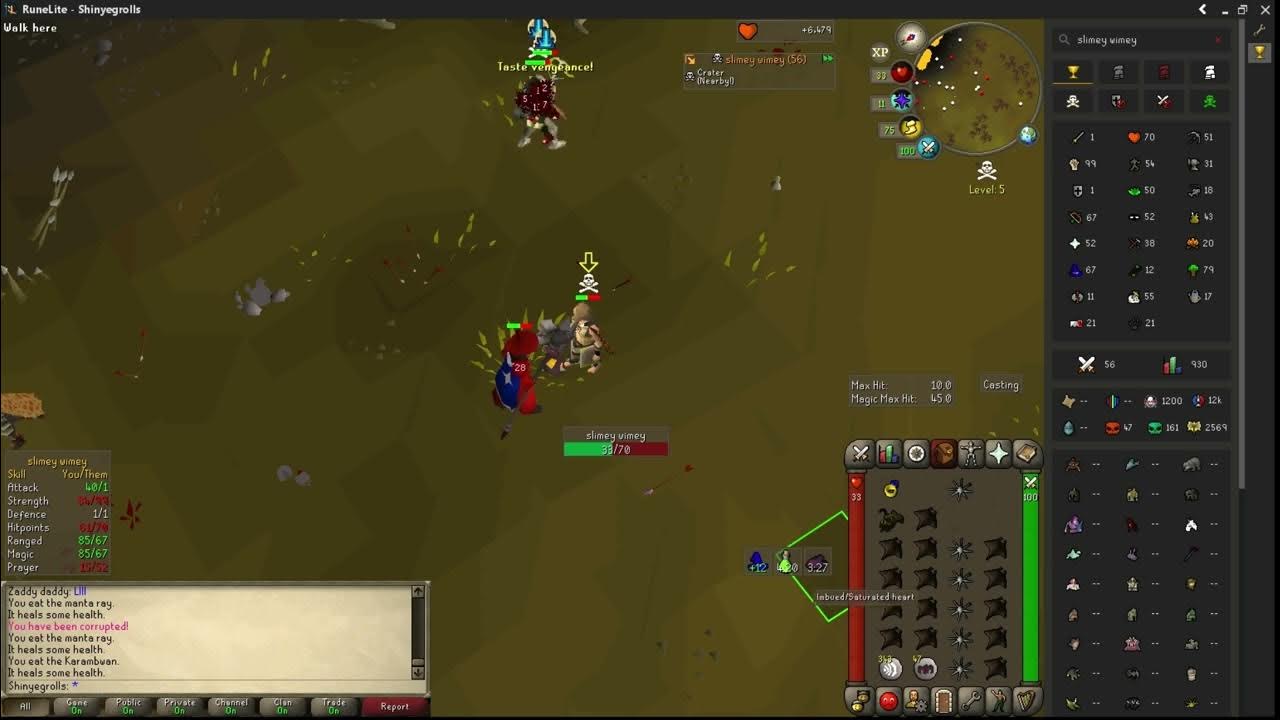 OSRS RuneScape Mage Pure PK BH, 71 and 4 recoil into 4.3M LOOT YouTube