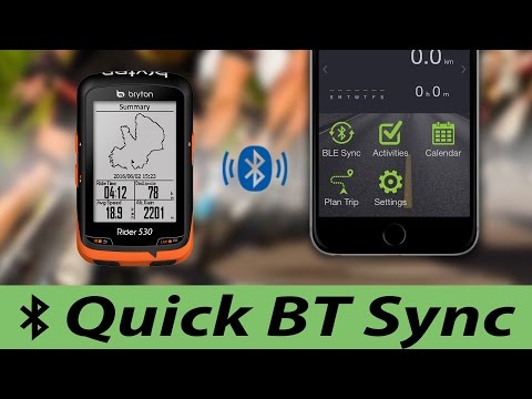 Bryton Rider530 | HOW TO BT Sync with Bryton App