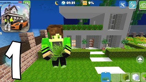 School Party Craft - Gameplay Walkthrough Part 1 - Simple Modern House (Android, iOS)