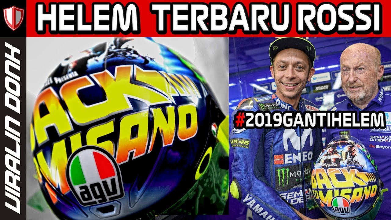 HELM TERBARU ROSSI VR46 & CARA PEMBUATANNYA