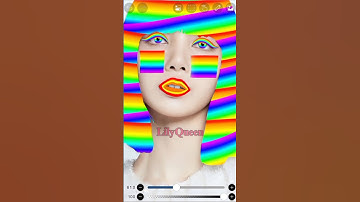 rainbow🌈 edits on lisa #blackpink #ibispaintx #tutorial #short @KpopLily14