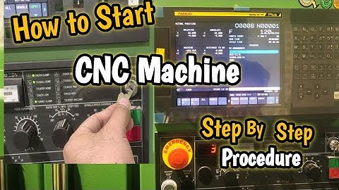 How to start cnc machine | cnc lathe machine ko start kaise kare | Start lathe machine
