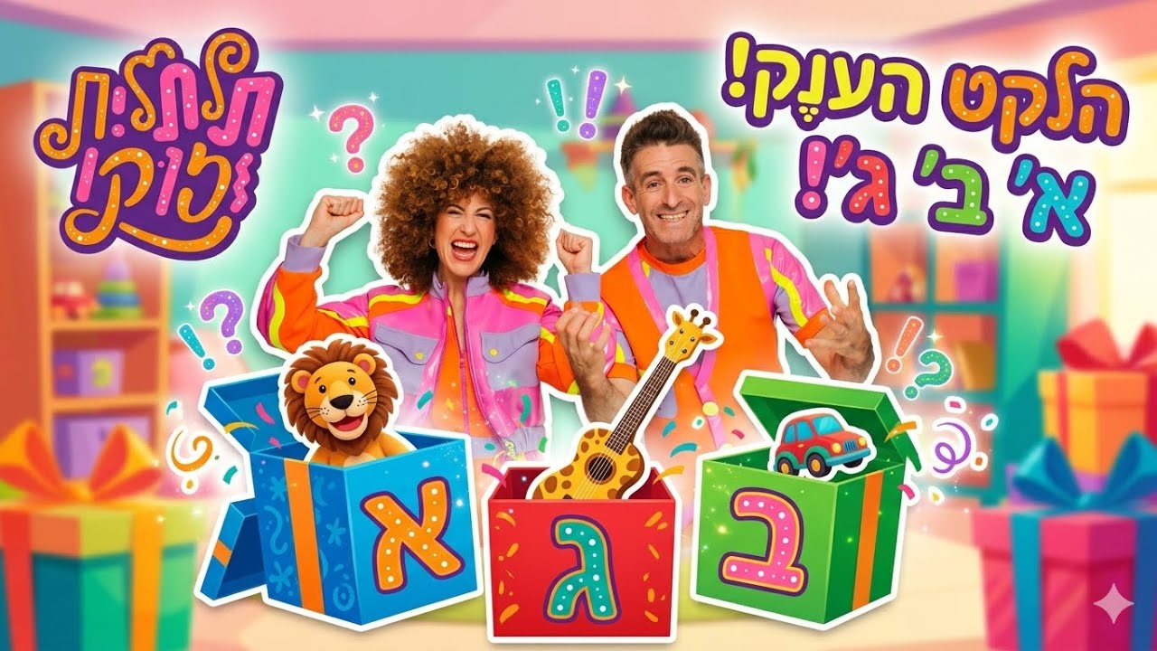 סדרה לילדים- לימוד אותיות בכיף! תלתלית וזוקו פותחים מתנות באותיות שישה פרקים ברצף