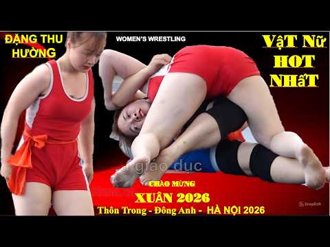 Hot girl vật nữ Bắc Giang Đặng Thị Hường xuất hiện xinh bất bại sới hội làng Trong Đông Anh HN 2026