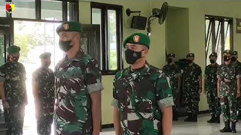 TRADISI SATUAN LEPAS SAMBUT DAN SERAH TERIMA JABATAN KASDIM, PA STAF DAN DANRAMIL KODIM 0809/KEDIRI