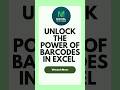 How to Create Barcodes in Excel (Step-by-Step) 💻✨ #excelshorts#learnexcel