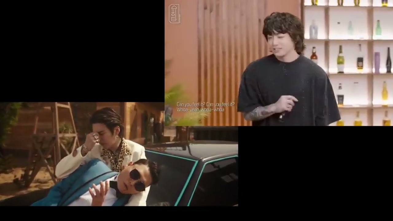 What if JK were singing along with Psy and Suga the song 