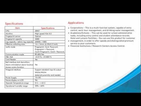 Biometric Access Control