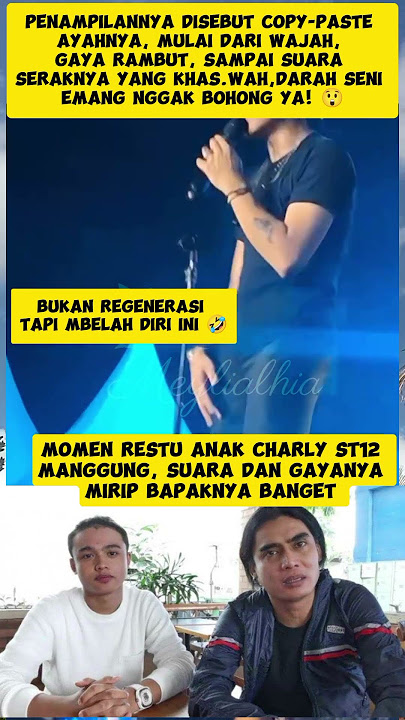 Netizen Kaget! Restu, Anak Charly ST12, Punya Suara & Gaya Persis Ayahnya  #charlyvanhouten