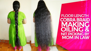 How to braid super long hair| Nit Picking Technique From Hair Braid| How to kill Nit/Lice Form Hair