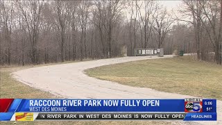 Raccoon River Park reopens after flooding
