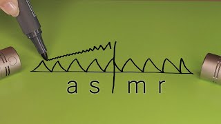 [ASMR] 🖍 Marker Doodling on Paper & Cardboard * Ear to Ear (NO TALKING)