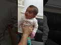 cute baby 👸 talking and laughing with her dad