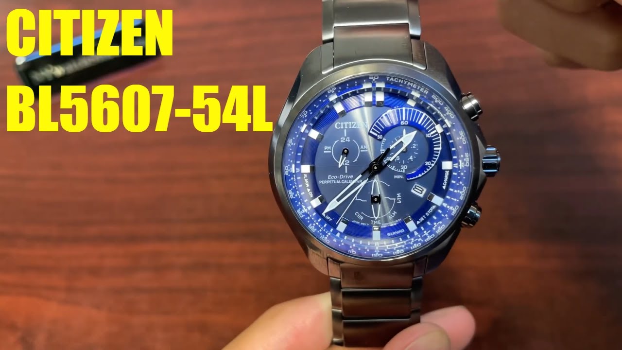 Citizen Sport Chronograph Perpetual Calendar Watch BL5607-54L