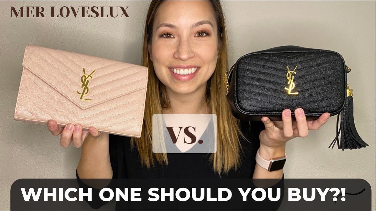 YSL MINI LOU BAG VS. MONOGRAM CHAIN WALLET YSL Bag Comparison: what fits,  mod shots, which is best?! 