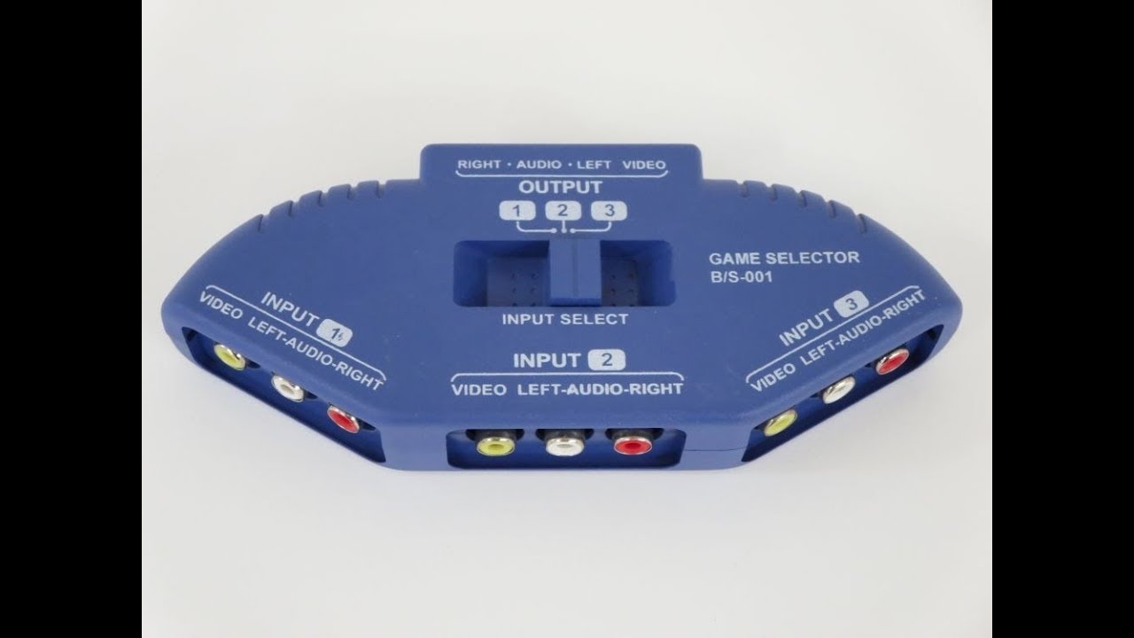 【変更しました】TRIAL BS-3S Stage Input Selector My Game Selector B/S-001 3-Way Audio/Video Input Selector Review