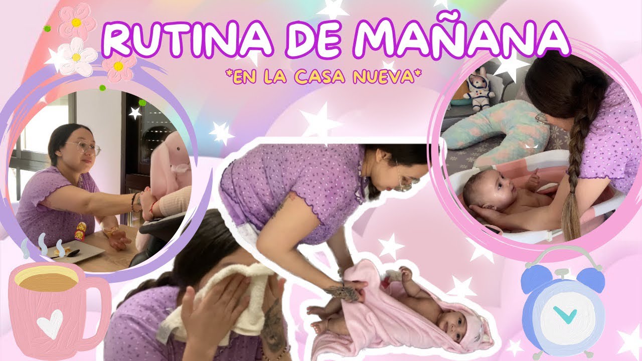 RUTINA DE MAÑANA☀️CON MI BEBE DE 3 MESES  |MAMA PRIMERIZA | DESAYUNO | VLOG |