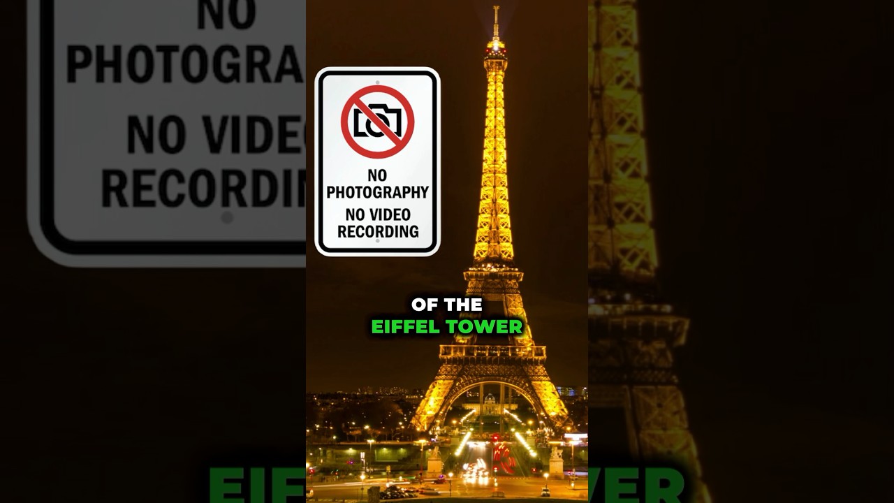 Why is it illegal to Photograph the Eiffel Tower at Night? #shorts