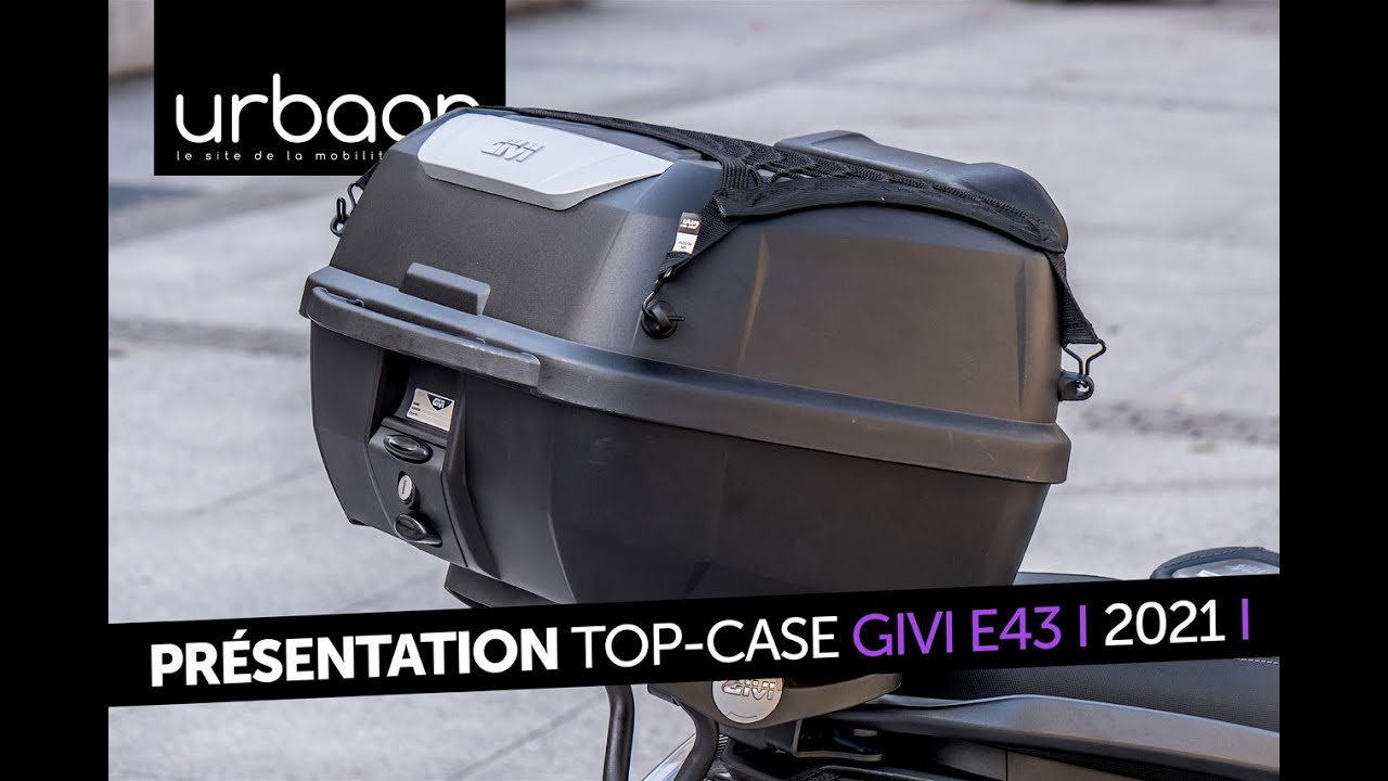 Présentation top-case GIVI e43 - 2021 - urbaanews 