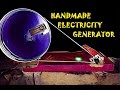 Handmade Electricity Generator using a Dc Motor in 3 minutes