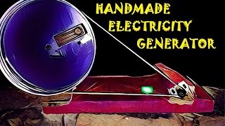 Handmade Electricity Generator using a Dc Motor in 3 minutes
