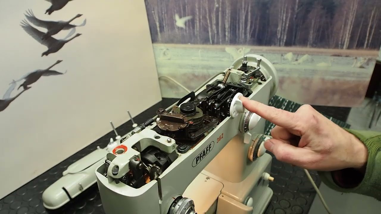 Pfaff 362 koruommelmekanismi