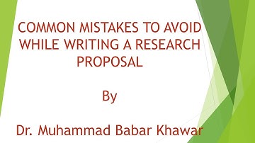 Mistakes to Avoid in Research Design | Research Proposal: Expert Tips | Expertise to Study Design