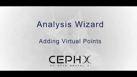Create cephalometric analysis - Adding Virtual Point