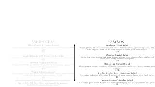 Rustic Heritage Bakery & Cafe Menu 4