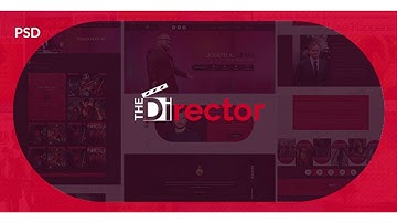 The Director - Film Director & Video Portfolio PSD Template | Themeforest Website Templates and